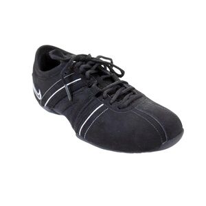 NIKE 2006 Air Capri black leather round toe white accent sneakers shoes 7.5